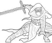 Coloriage Star Wars Kylo Ren