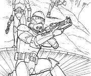 Coloriage Stormtroopers dans la bataille
