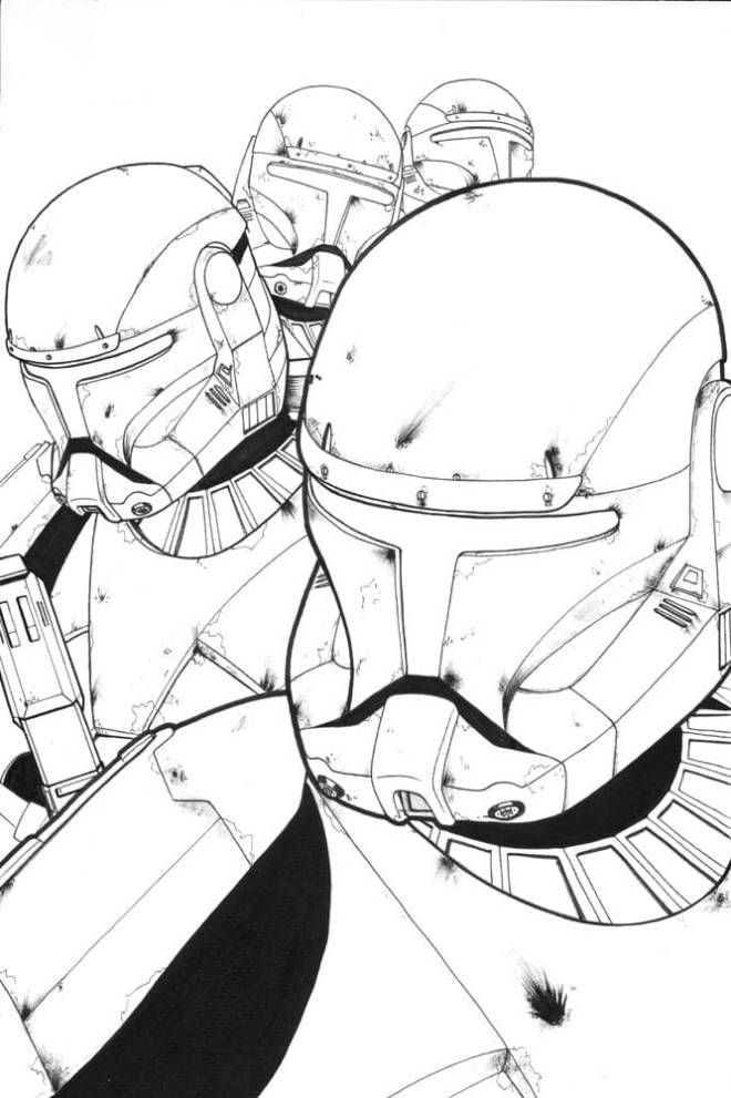 Coloriage et dessins gratuits Stormtroopers de star wars à imprimer