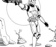 Coloriage Stormtroopers  et armes