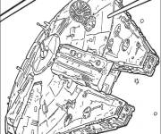 Coloriage Vaisseau spatial de Star Wars