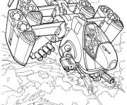 Coloriage X-Wing vaisseau spatial Star Wars