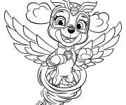 Coloriage et dessins gratuit Stella de Pat Patrouille avec des ailes à imprimer