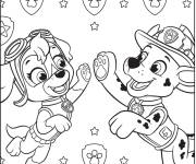 Coloriage Stella et Marcus de Ultimate Rescue