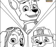 Coloriage Stella et ses amis, Les trois chiots