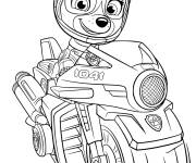 Coloriage Stella sur moto puissant