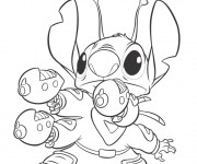 Coloriage Dessin de Stitch en couleur