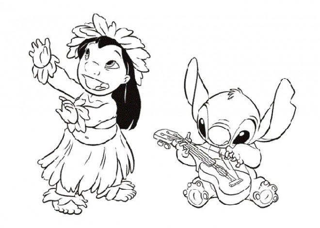 Coloriage Dessin Lilo Et Stitch Couleur Dessin Gratuit à