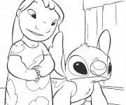 Coloriage Stitch 33