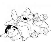 Coloriage Stitch 6