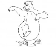 Coloriage et dessins gratuit Super baloo danse à imprimer