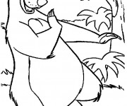 Coloriage Super baloo dessin animé