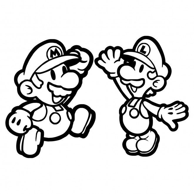Coloriage et dessins gratuits Mario bros pour enfant à imprimer