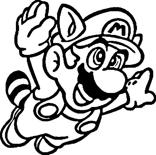 Coloriage et dessins gratuits Mario heureux à imprimer