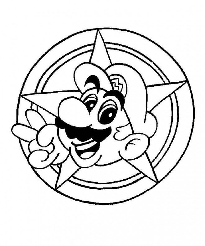 Coloriage Super Mario Jeux Dessin Gratuit à Imprimer