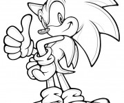 Coloriage Sonic adventure