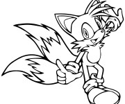 Coloriage Sonic en ligne à imprimer