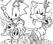 Coloriage et dessins gratuit Sonic et ses amis à imprimer