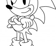 Coloriage et dessins gratuit Sonic gratuit à imprimer