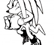Coloriage Sonic Knuckles the Echidna