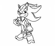 Coloriage Sonic Shadow gratuit