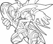 Coloriage Sonic X se sauve