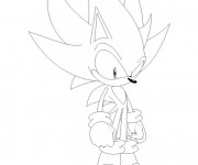 Coloriage Super Sonic 14