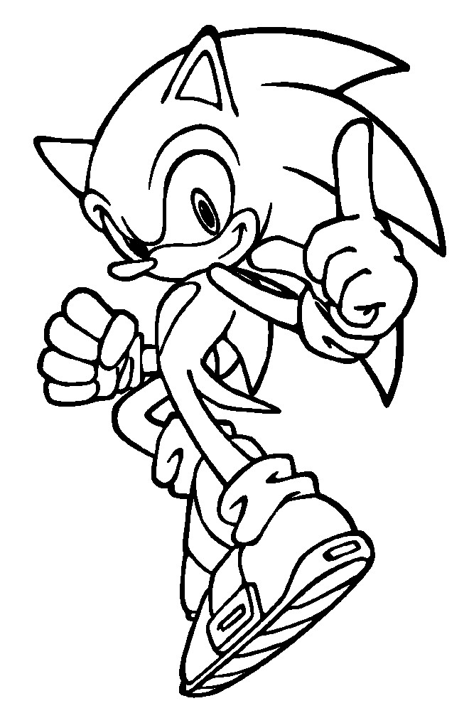 Coloriage Super Sonic 17 dessin gratuit à imprimer