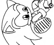 Coloriage Super Sonic 20