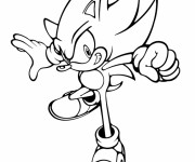 Coloriage Super Sonic 21