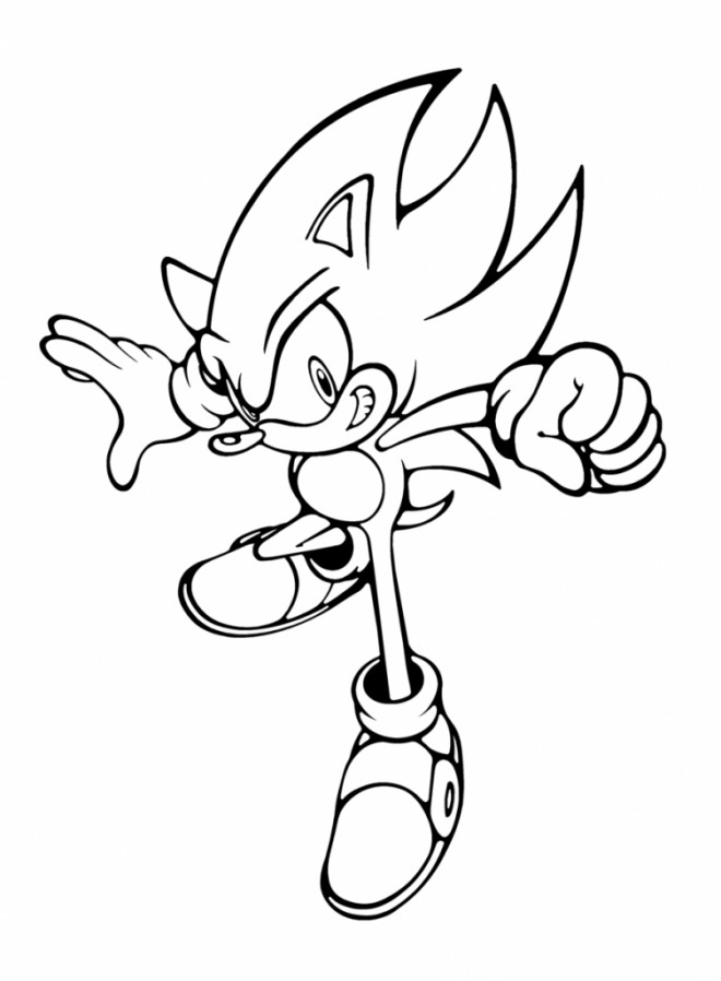 Coloriage et dessins gratuits Super Sonic 21 à imprimer