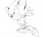 Coloriage Super Sonic 25