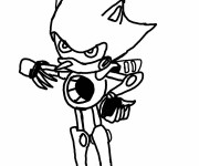 Coloriage Super Sonic 40