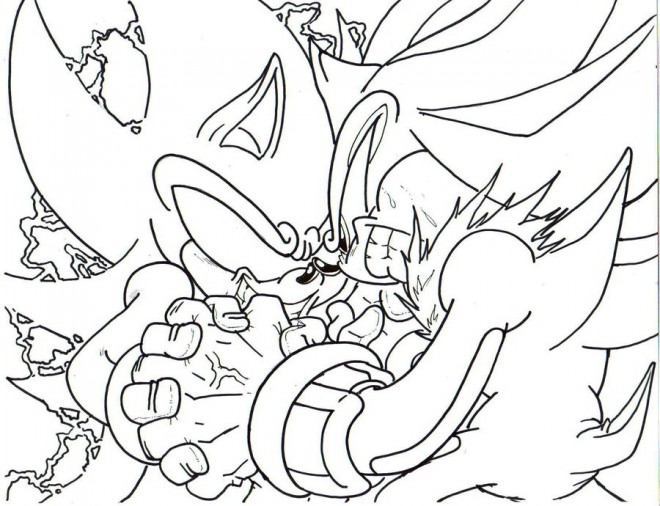 Coloriage et dessins gratuits Super Sonic 43 à imprimer