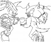 Coloriage Super Sonic 46