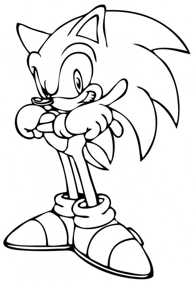 Coloriage et dessins gratuits Super Sonic 8 à imprimer