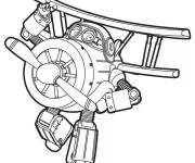 Coloriage Albert l'expert membre de l'&eacute;quipe Super Wings