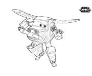 Coloriage et dessins gratuit Avion Bello de Super Wings &agrave; colorier à imprimer