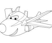 Coloriage Avion d&rsquo;espionnage Super Wings