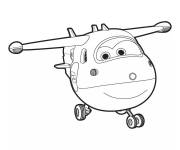 Coloriage Avion de livraison de colis de Super Wings