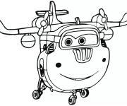 Coloriage Avion de r&eacute;paration de Super Wings