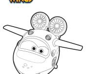 Coloriage Avion de sauvetage aquatique Super Wings