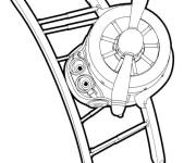 Coloriage Avion de Super Wings