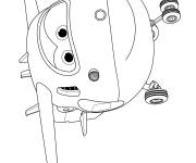 Coloriage Avion facteur de Super Wings