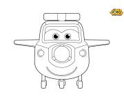 Coloriage et dessins gratuit Avion Jett vue de face à imprimer