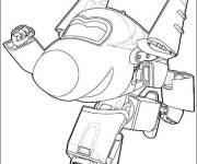 Coloriage et dessins gratuit Avion rapide en riant à imprimer