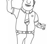 Coloriage Capitaine de Super Wings