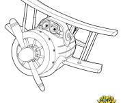 Coloriage Grand p&egrave;re Albert de Super Wings