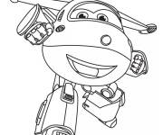 Coloriage Jett rigolo de Super Wings