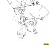 Coloriage L'avion tout rapide Super Wings